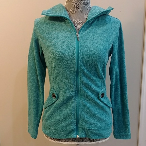 Merrell Tops - EUC Merrell Teal Fleece Hoodie